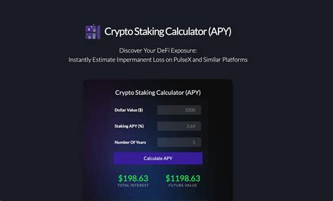 crypto staking calculator|Cryptocurrency Staking Caclulator .